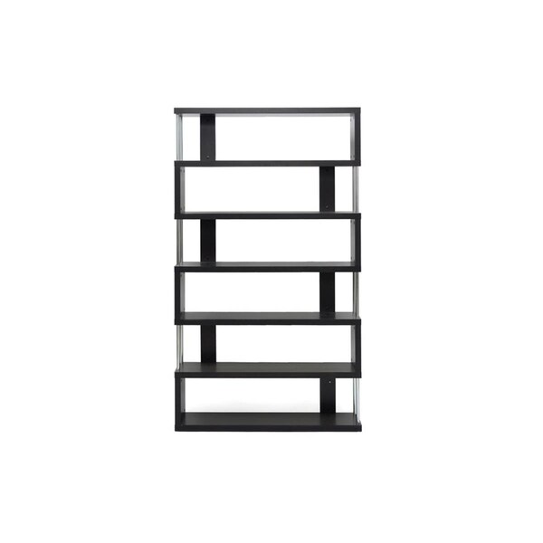 Wholesale Interiors FP-6D Barnes Dark Brown Six-Shelf Modern Bookcase - 847321007765