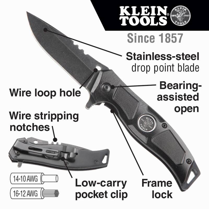 Klein Tools Electrician's Pocket Knife - 44228R