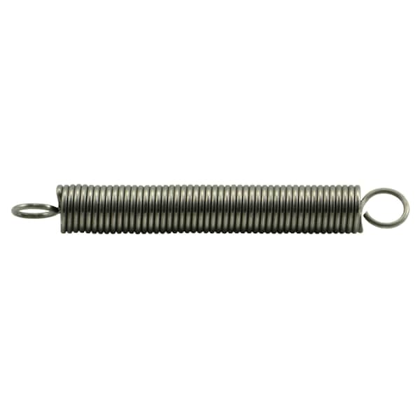 Midwest Fastener 3/8" x 0.047" x 3" 18-8 Stainless Steel Extension Springs 3PK - 38821