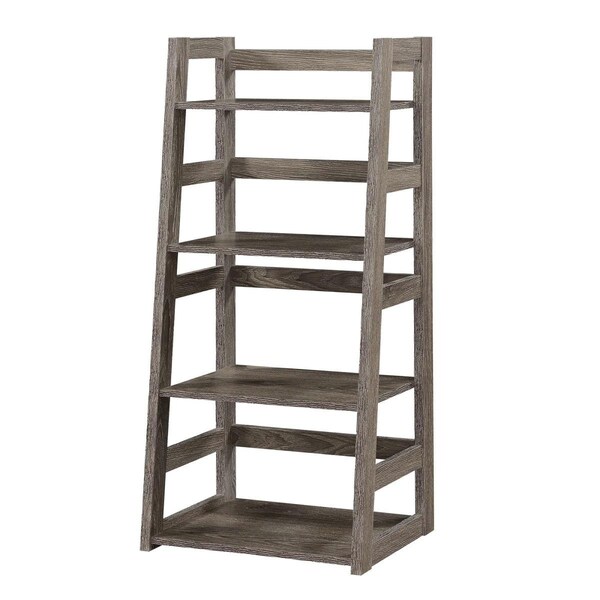Convenience Concepts Designs 2 Go Trestle Bookcase, Weathered Gray - 131410WGY