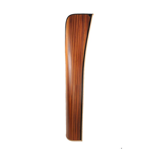 Homeroots Wooden Canoe Book Shelf 31 x 90 x 20.5 in. - 364286