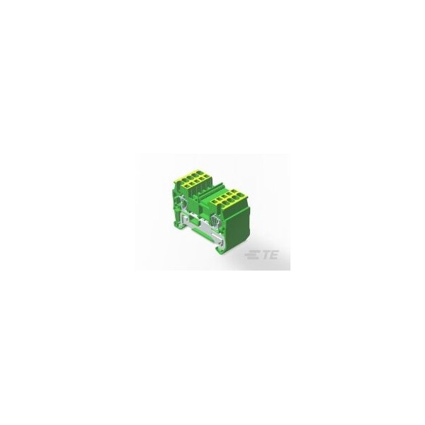 Te Connectivity 1.5 Mm 2 Wire 1 In 1 Out Spring Clamp Type Terminal Block With Ground Function - 2271574-1