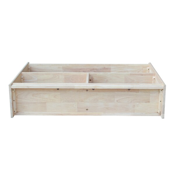 International Concepts Abby Divided Bookcase, 30"H, Unfinished - SH-14830
