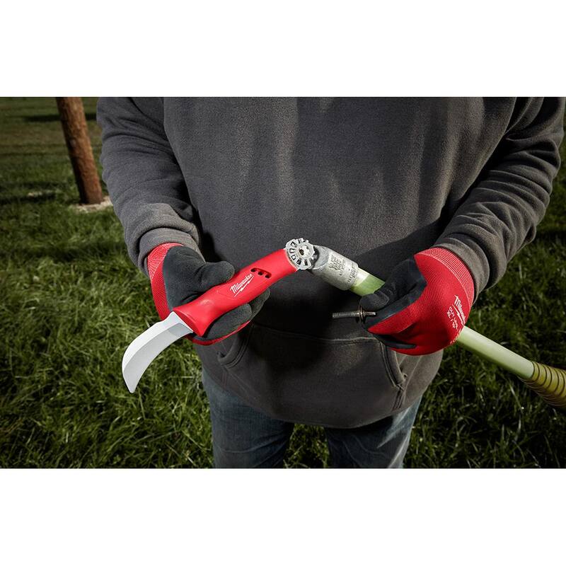 Milwaukee Lineman's Hawkbill Knife with STICKWORK 3-in-1 Ring - 48-22-1924