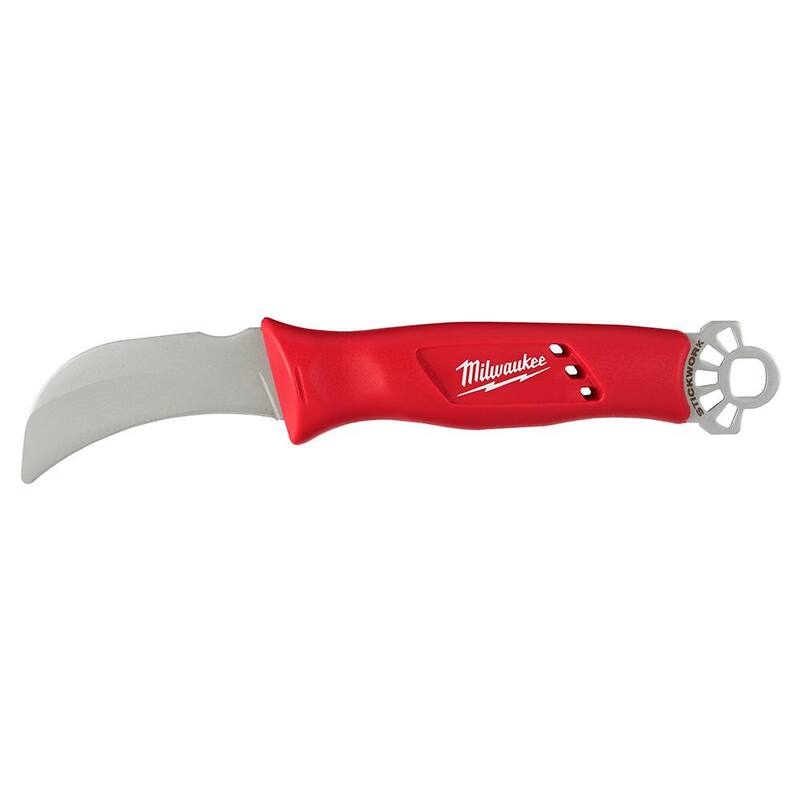 Milwaukee Lineman's Hawkbill Knife with STICKWORK 3-in-1 Ring - 48-22-1924