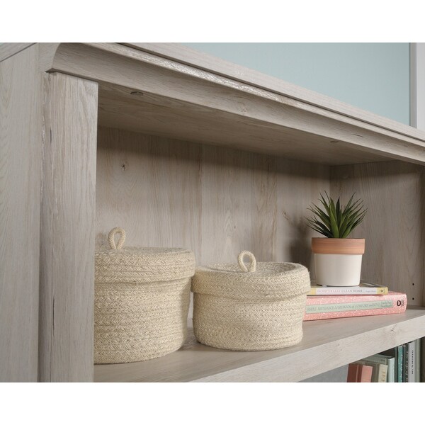 Sauder 5 Shelf Bookcase W/doors Chc , Three adjustable shelves for flexible storage options - 426310