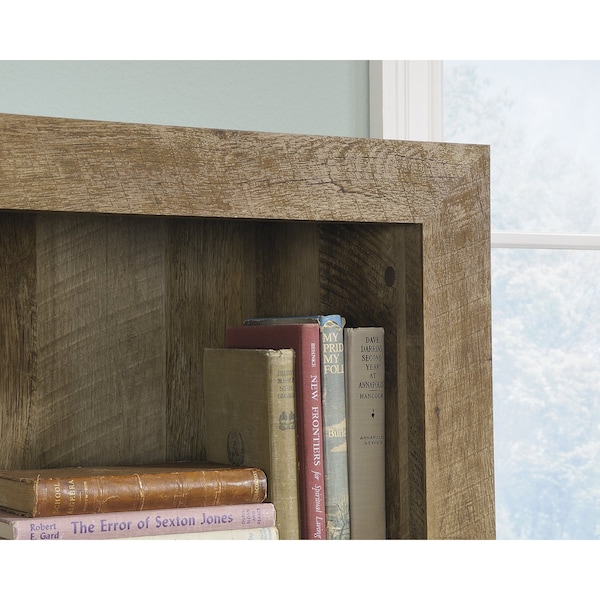 Sauder Dakota Pass 5-Shelf Bookcase Coa , Three adjustable shelves for flexible storage options - 418546