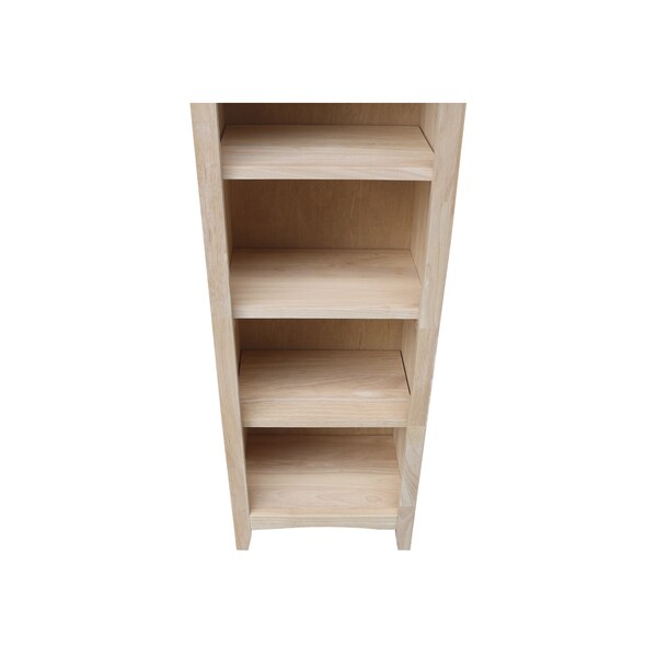 International Concepts Shaker Bookcase, 48" H, Unfinished - SH-18248A