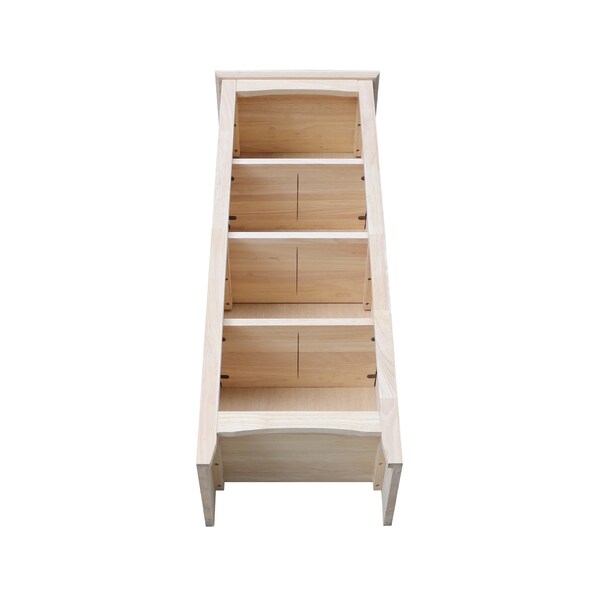 International Concepts Shaker Bookcase, 48" H, Unfinished - SH-18248A