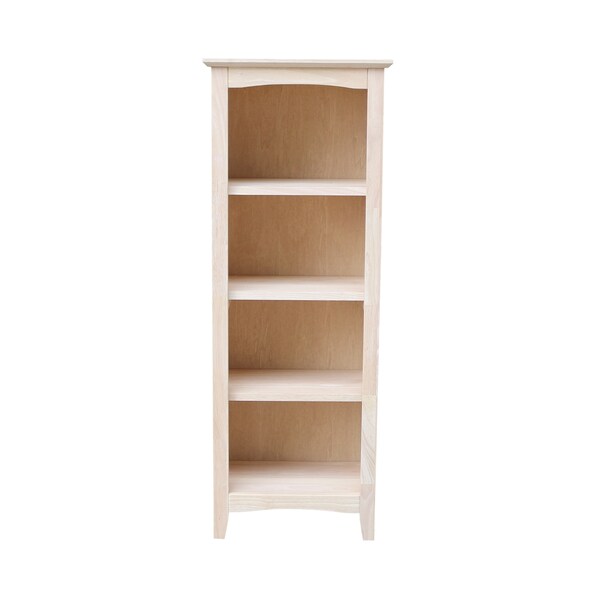 International Concepts Shaker Bookcase, 48" H, Unfinished - SH-18248A