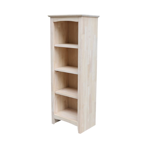 International Concepts Shaker Bookcase, 48" H, Unfinished - SH-18248A