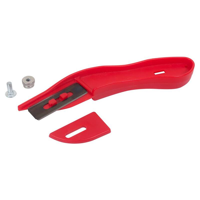 ROBERTS Slotted Blade Carpet Knife with Thumb Guard for Safety - 10-253