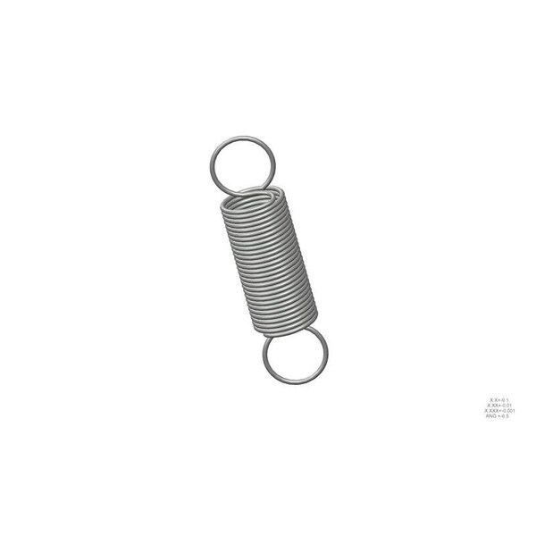 Approved Vendor Extension Spring, O=1.000, L= 4.00, W= .075 - G409966959