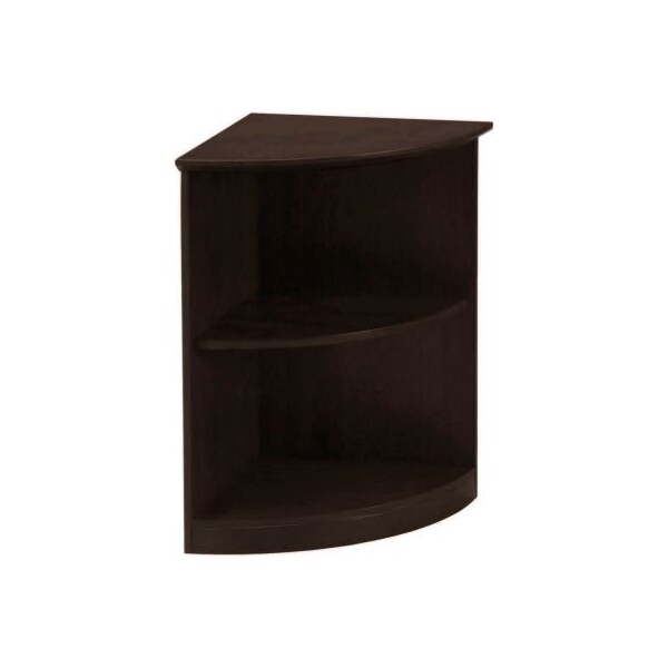 Safco Safco Medina Series Quarter-Round Corner 2 Shelf Bookcase Mocha - MVBQ2LDC