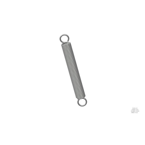 Approved Vendor Extension Spring, O=1.000, L= 8.00, W= .135 - G609968449