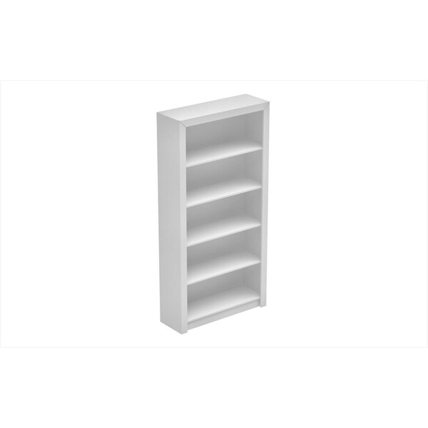 Designed To Furnish Accentuations by Classic Olinda Bookcase 1 with 5-Shelves in White - DE889660