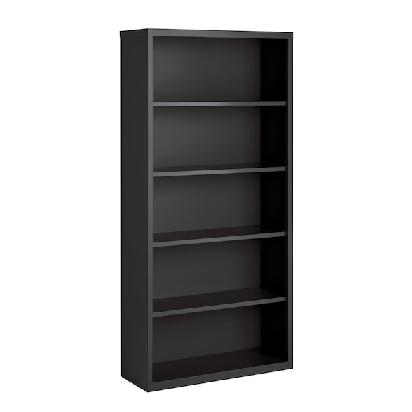 Hirsh Hirsh 5 Shelf Metal Bookcase, 72in. Height, Charcoal - 22457