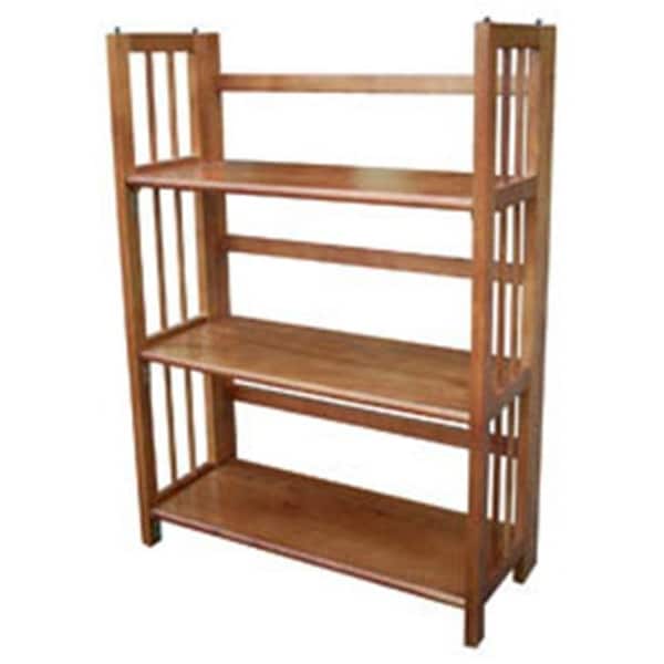 Yu Shan Co Usa Yu Shan CO USA Ltd 330-25 3 Tier Folding Bookcase  Honey Oak - 330-25