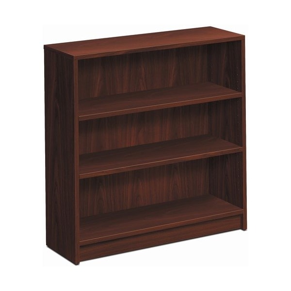 Hon HON 1872N, 1870 Series Bookcase, Three Shelf, 36w X 11 1/2d X 36 1/8h, Mahogany - HON1872N