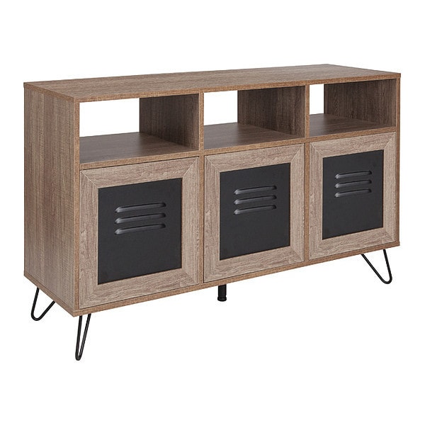 Flash Furniture Rustic Console Cabinet, Woodridge, 44"W - NAN-JN-21804CT-3-GG