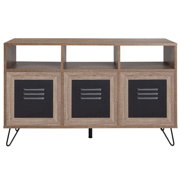 Flash Furniture Rustic Console Cabinet, Woodridge, 44"W - NAN-JN-21804CT-3-GG