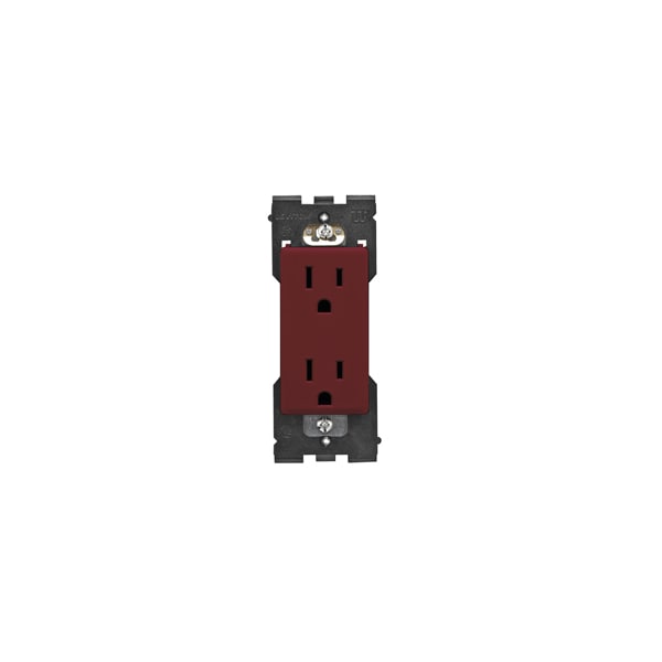 Leviton NEMA NEMA 5-15R 1.69 in H x Wallplate Mount - RER15-DG