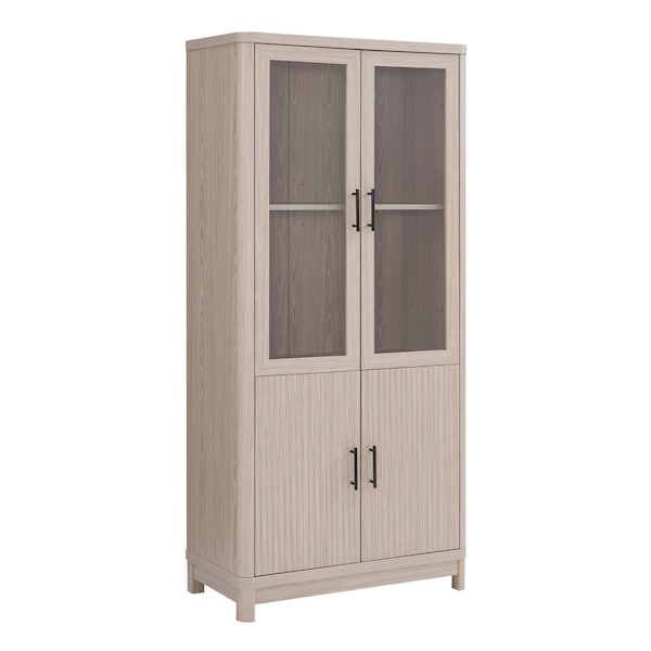 Manhattan Comfort Jodie Bookcase in Whitewashed Oak, 3PK - 3-BC001-OK