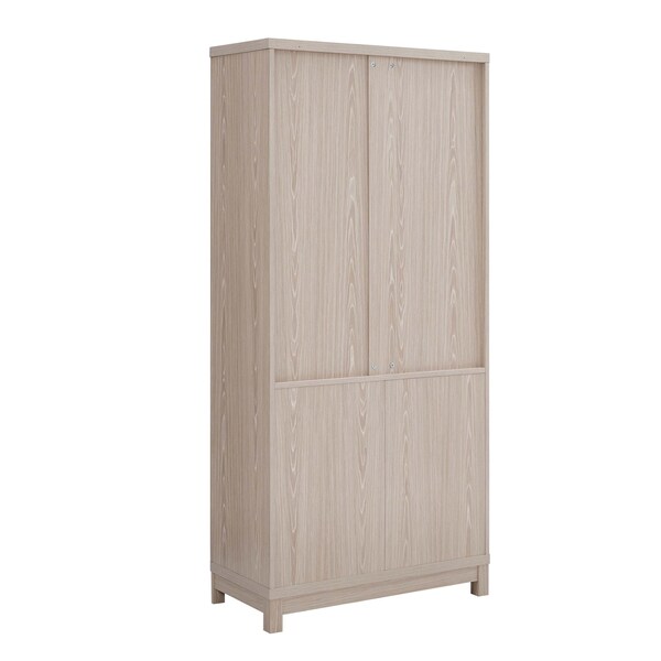 Manhattan Comfort Jodie Bookcase in Whitewashed Oak, 3PK - 3-BC001-OK