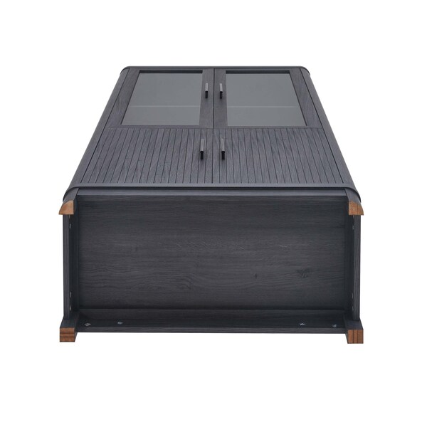 Manhattan Comfort Jodie Bookcase in Charcoal Grey, 3PK - 3-BC001-GY