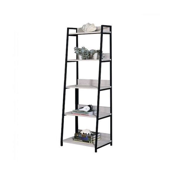 Acme Furniture Industry Inc ACME Furniture 92673 16 x 16 x 67 in. Wendral 5-Tier 16 in. Bookshelf; Natural & Black - 92673