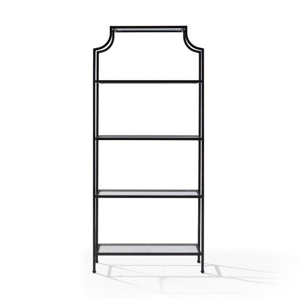 Crosley Aimee Glass Etagere Bookcase Oil-Rubbed Bronze - CF6101-BZ