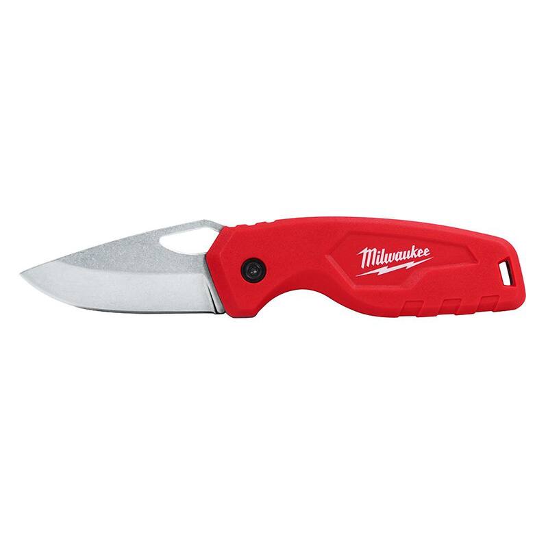 Milwaukee FASTBACK Stainless Steel Folding Knife with 2. 95 in. Blade and Compact Folding Knife with 2. 5 in. Blade (2-Piece) - 48-22-1520-48-22-1521