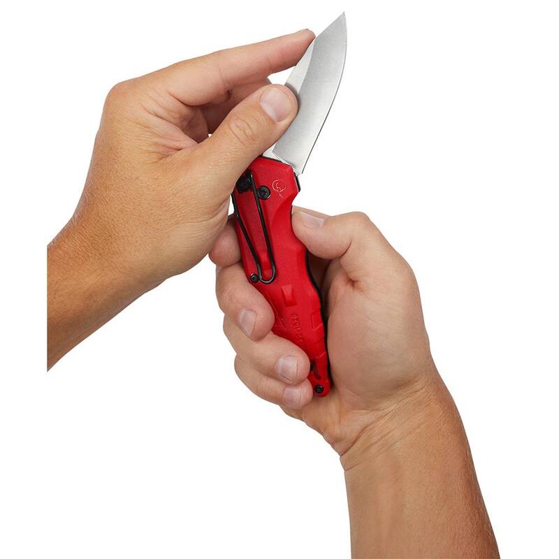 Milwaukee FASTBACK Stainless Steel Folding Knife with 2. 95 in. Blade and Compact Folding Knife with 2. 5 in. Blade (2-Piece) - 48-22-1520-48-22-1521
