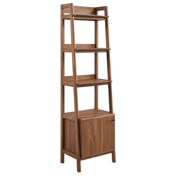 Modway Furniture 21 in. Bixby Bookshelf, Walnut - EEI-4655-WAL