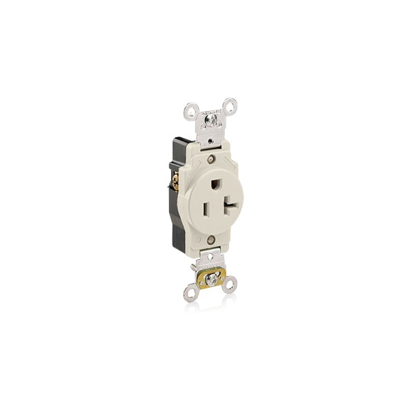 Leviton Electrical Receptacles La Rec Sgl 2Po 3Wi 20A125V - 5361-T