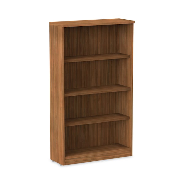 Alera Alera Valencia Bookcase, 4-Shelf, 31 3/4w x 14d x 55h, Modern Walnut - ALEVA635632WA