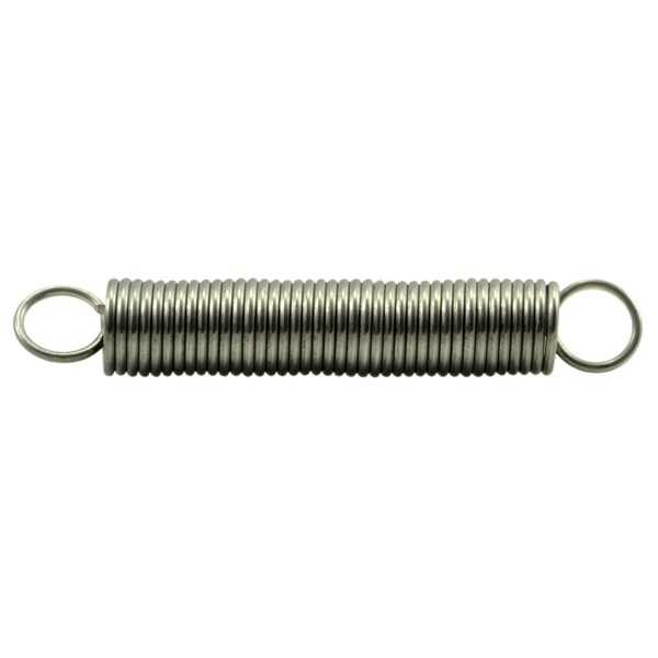Midwest Fastener 5/16" x 0.035" x 2" 18-8 Stainless Steel Extension Springs 3PK - 38812