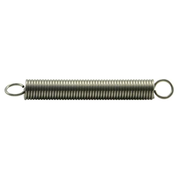 Midwest Fastener 1/4" x 0.032" x 2" 18-8 Stainless Steel Extension Springs 3PK - 38806