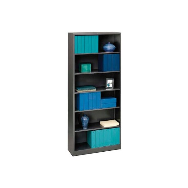 Hon HON Brigade Bookcases Brigade Steel Six-Shelf Bookcase 34-1/2W Black - HONS82ABCP