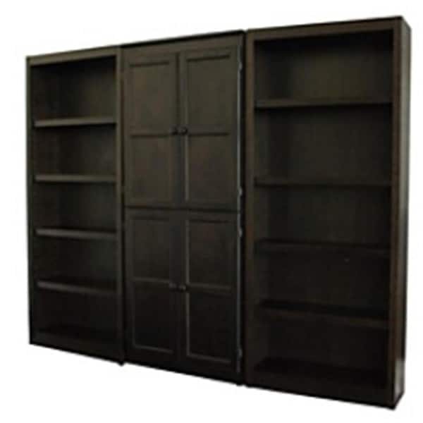 Concepts In Wood 3-Piece Wall and Storage System- Espresso Finish 15 Shelves, 3PK - WKT3072-E
