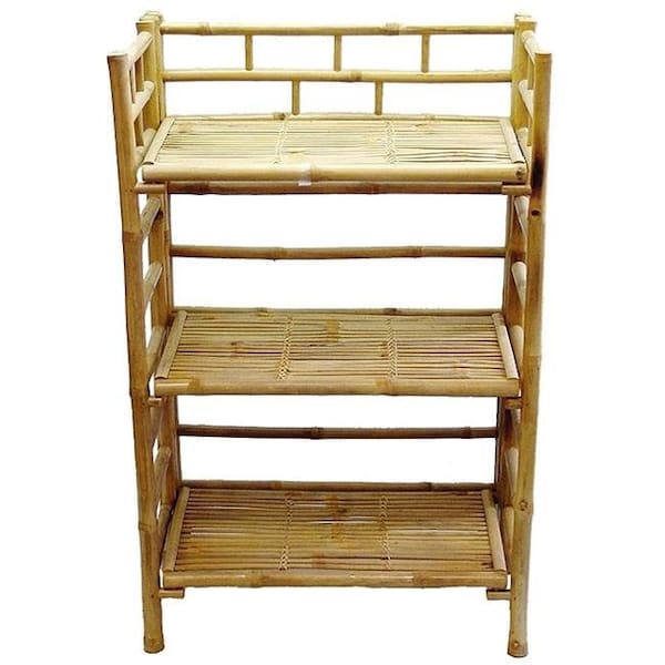 Bamboo54 Bamboo54 5404 3 Tier Shelf - Natural Bamboo - 5404
