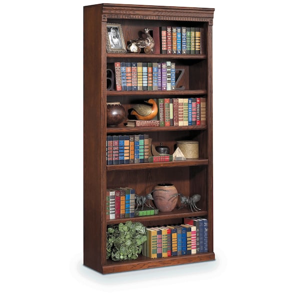 Huntington Oxford 72" Open Bookcase (Burnish) - IMHO3672B