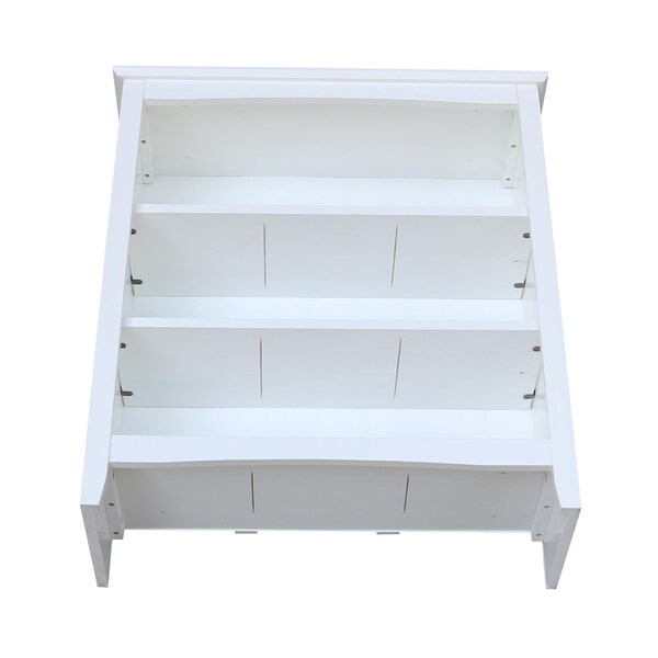 International Concepts Shaker Bookcase, 36"H, White - SH08-3223A