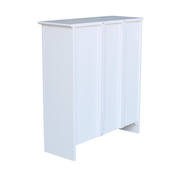 International Concepts Shaker Bookcase, 36"H, White - SH08-3223A