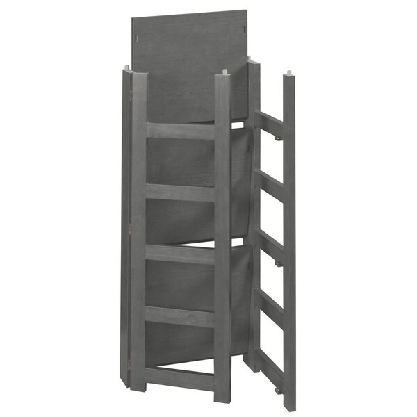 Regency Regency Flip Flop 34 in. High Square Folding Bookcase- Grey - FFSQ3412GY