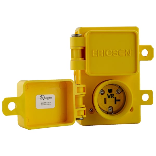Ericson RCPT AND FLIP COVER DPLX ALL WP 5-15 - 1610-PWDX