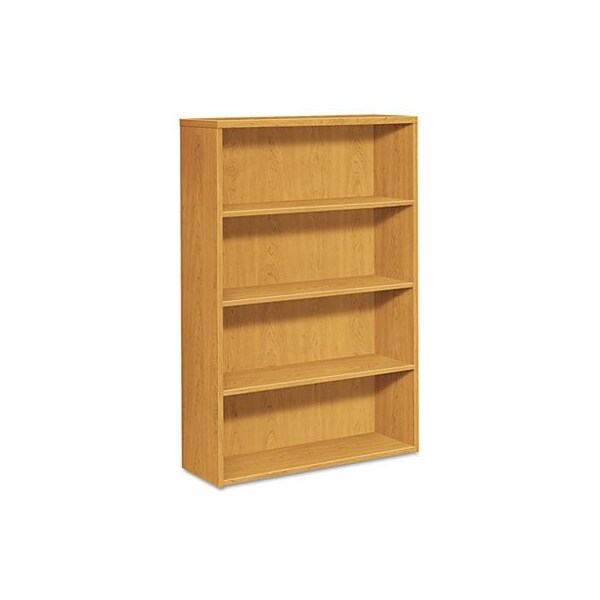 Hon HON, 10500 Series Laminate Bookcase, Four-Shelf, 36w X 13-1/8d X 57-1/8h, Harvest - 105534CC
