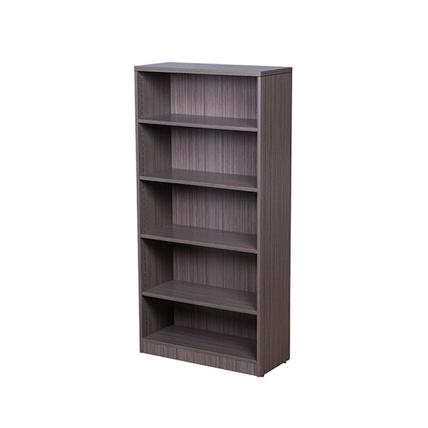 Boss Bookcase, 31"W X14"D X 65.5"H, Driftwood - N158-DW