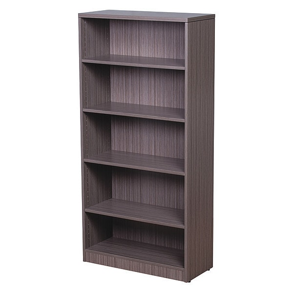 Boss Bookcase, 31"W X14"D X 65.5"H, Driftwood - N158-DW