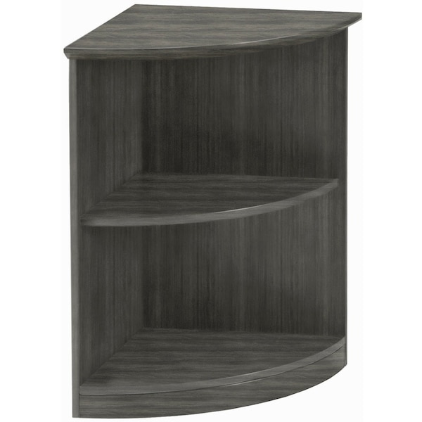 Mayline Rnd Corner Bookcase, Medina Qrtr, Sea Salt - MVBQ2TSS